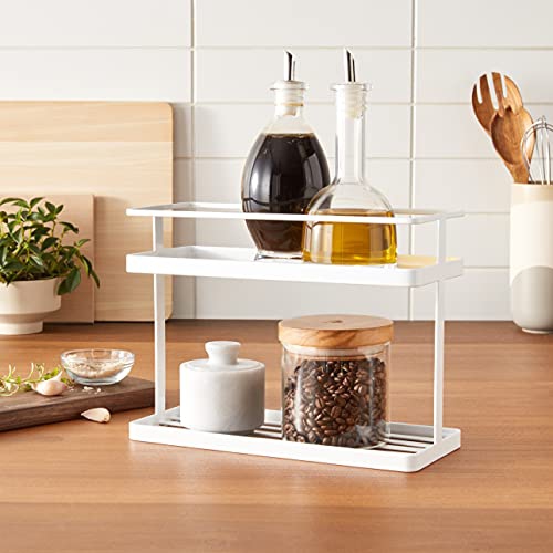 YAMAZAKI home 6777 Tower Countertop Spice Caddy, White