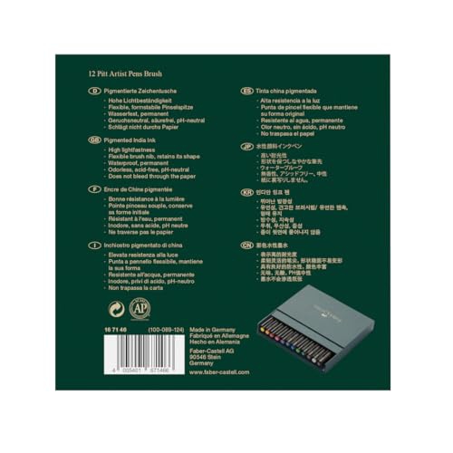 FABER-CASTELL Pitt Artist Brush Pens, Multicolor