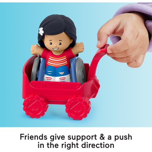 Fisher-Price Little People Toddler Toys Play for All Figure and Accessory Pack 9-Piece Set for Pretend Play Ages 1+ Ye..