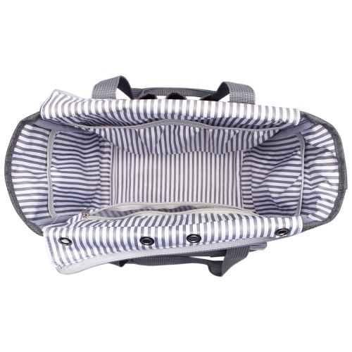 Luxja Knitting Tote Bag, Yarn Storage Bag for Carrying Projects, Knitting Needles, Crochet Hooks and Other Accessories..