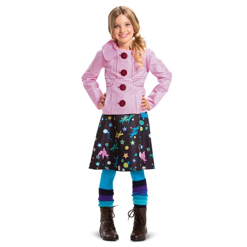 Disguise Luna Lovegood Costume for Kids,Official Deluxe Harry Potter Luna Outfit Coat and Leggings,Girl SizeM(7-8),Mul..