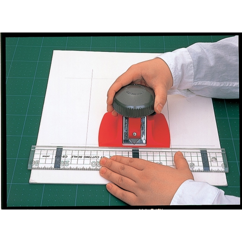 NT Professional Mat Cutter, 45 Degree Bevel Mat Board Cutter, 1 Cutter, Aluminum Die-Cast Grip, Red