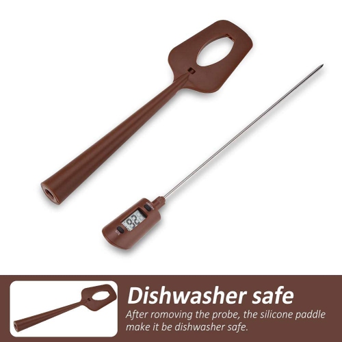 Clear Digital Display Spatula Thermometer Spatula with Thermometer in it for Chocolate Creams Sauces Jams Syrups Insta..