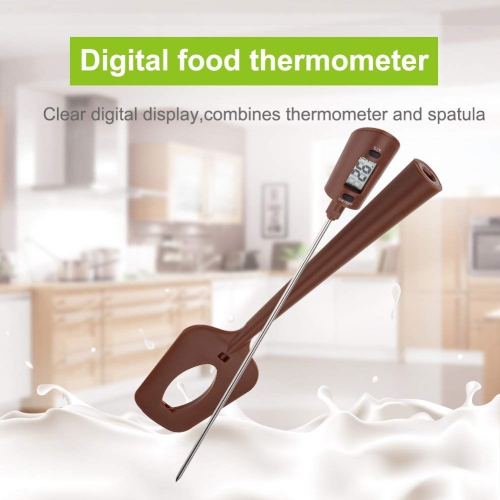 Clear Digital Display Spatula Thermometer Spatula with Thermometer in it for Chocolate Creams Sauces Jams Syrups Insta..