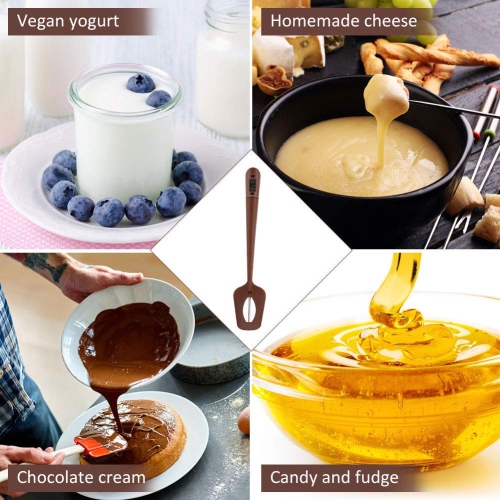 Clear Digital Display Spatula Thermometer Spatula with Thermometer in it for Chocolate Creams Sauces Jams Syrups Insta..