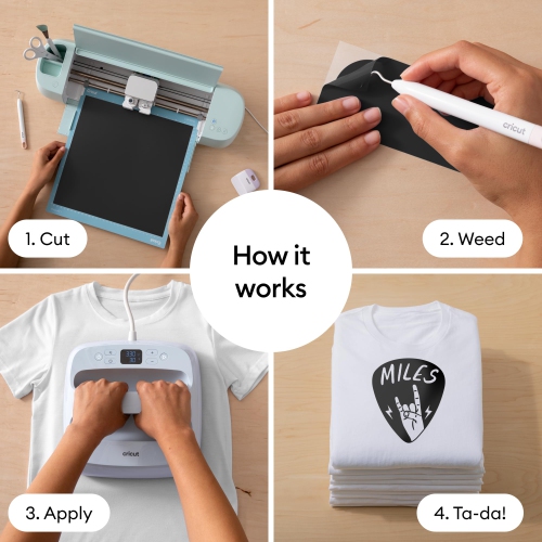 Cricut® Value Iron-On, Rainbow Sampler - 12 in x 3 ft- HTV Heat Transfer Vinyl