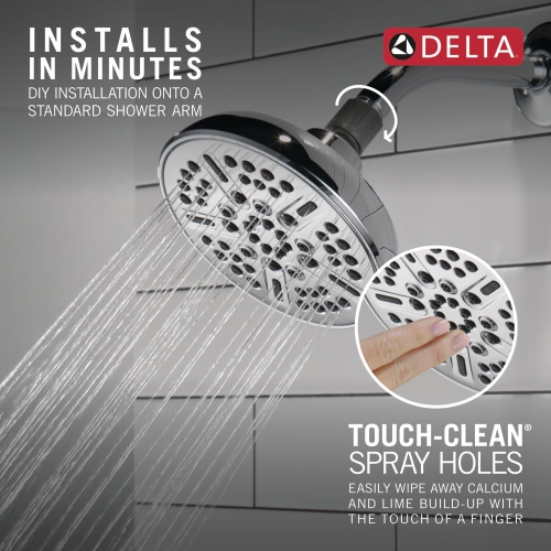 DELTA 75898 Universal Components Shower Head, Chrome