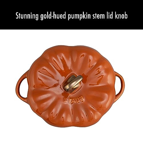 Staub Ceramic 24-oz Pumpkin Cocotte - Burnt Orange