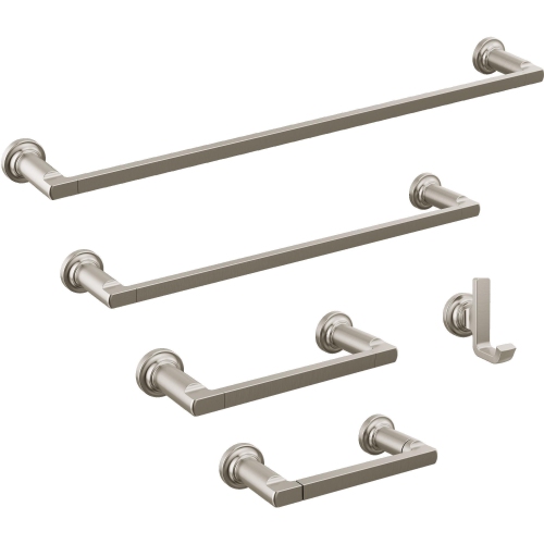DELTA Faucet 78908-SS Tetra 8 in. Hand Towel Bar Bath Hardware Accessory in Stainless Steel