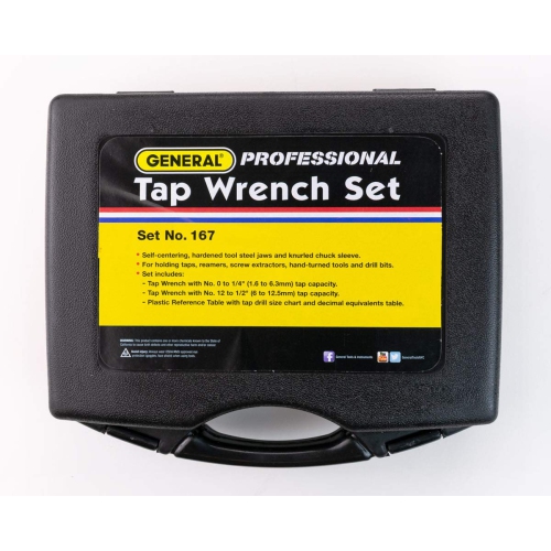 General Tools & Instruments 167 Professional Tap Wrench Set
