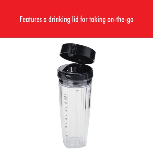 ZWILLING Enfinigy Personal Blender Jar with Drinking Lid and Vacuum Lid - Black