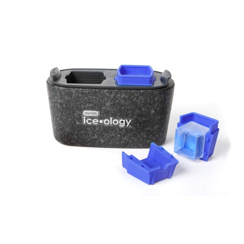 Dexas ice•Ology Silicone Clear Ice Maker Tray for Crystal Clear Craft Cocktail Ice, 2 Square Cubes