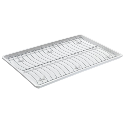 Metaltex 320460 Flat Dish Drainer Wavetex, White