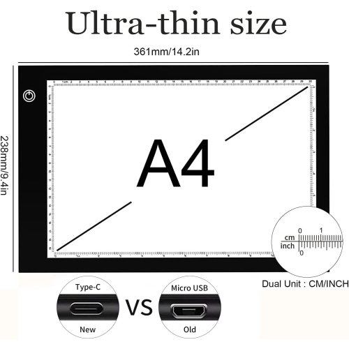 LED Copy Board Portable Tracing Light Box Super Thin Light Box Drawing