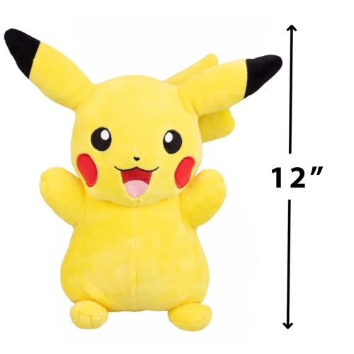 Pokemon 12" Large Pikachu Plush - Officially Licensed - Generation One Figure - Authentic Soft Stuffed Animal Toy 2+