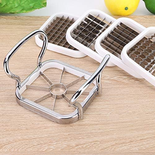 French Fry Maker, 5in 1 Stainless Steel Potatoes Fruit Cutter Chipper Chopper Maker French Fry Tool Kitchen Gadgets