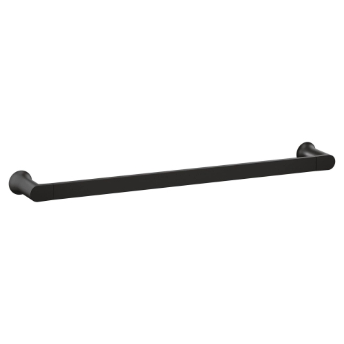 Moen BH3824BL Genta Modern 24-Inch Towel Bar, Matte Black