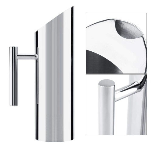 Stainless Steel Water Pitcher Jug with Ice Guard Cold Drinking Pitcher Home Hotel Serving Tool