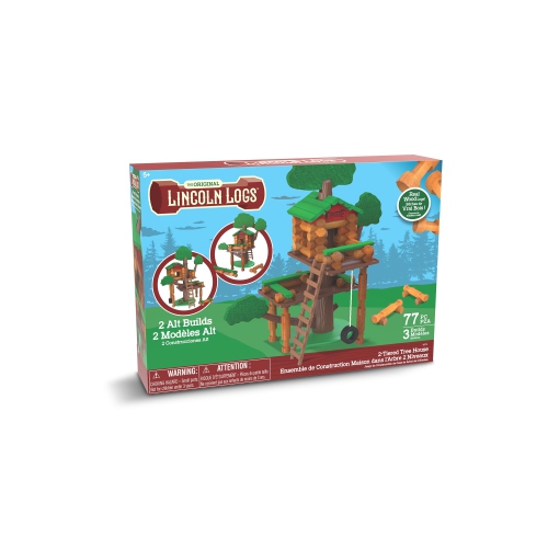 Lincoln Logs 2-Tiered Tree House Building Set