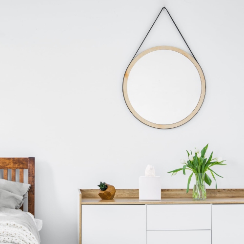 Essentra Home Matte White Square Tissue Box Cover