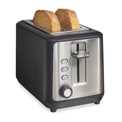 Hamilton Beach Gourmet 2 Slice Toaster, Sure-Toast Technology, Longer 6.5” Slots, 22996G