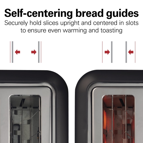 Hamilton Beach Gourmet 2 Slice Toaster, Sure-Toast Technology, Longer 6.5” Slots, 22996G
