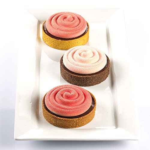 Silikomart - Platinum Silicone Mould - Mini Tarte Twist, Grey, 318ml