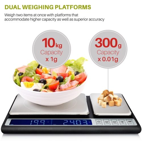 Balance de cuisine culinaire Smart Weigh 10 kg x 0,01 g