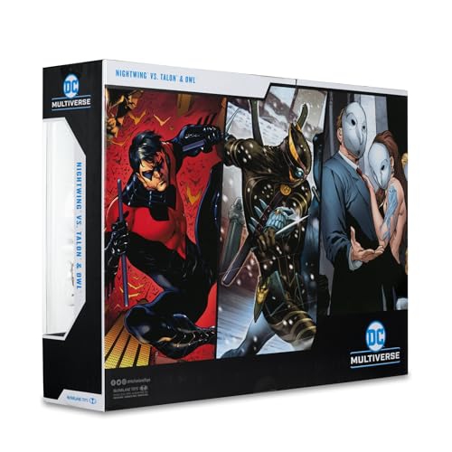 DC Multiverse Nightwing vs Talon & Owl 7in Figure 3pk Gold Label McFarlane Toys