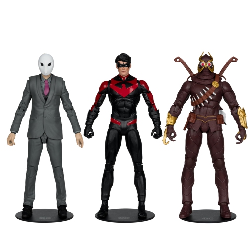 DC Multiverse Nightwing vs Talon & Owl 7in Figure 3pk Gold Label McFarlane Toys