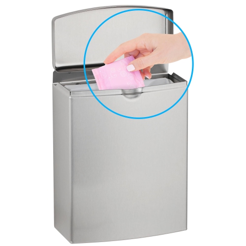 Bobrick B-270 Contura Series Surface-Mounted Sanitary Napkin Disposal