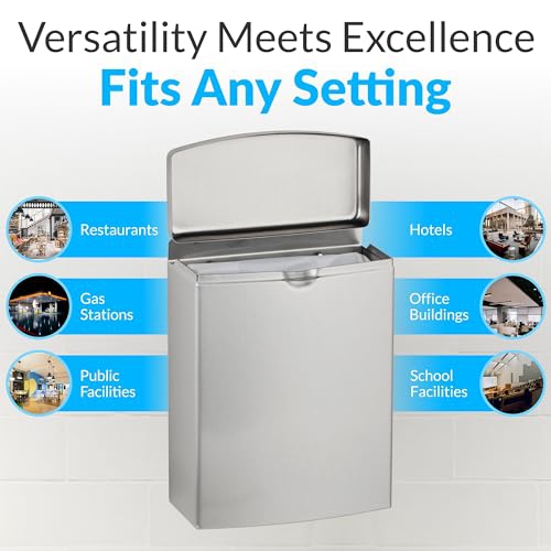 Bobrick B-270 Contura Series Surface-Mounted Sanitary Napkin Disposal