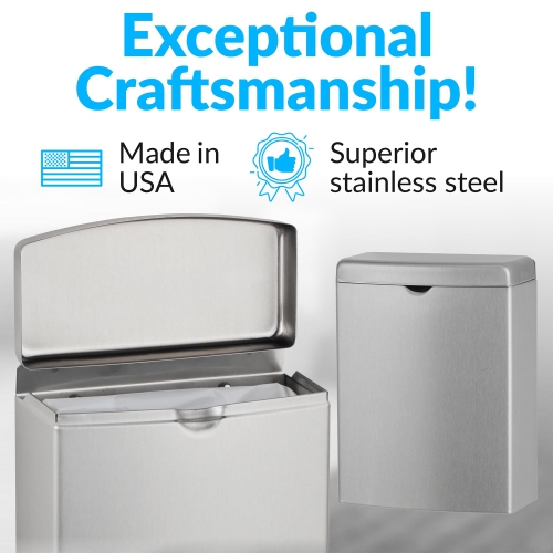 Bobrick B-270 Contura Series Surface-Mounted Sanitary Napkin Disposal