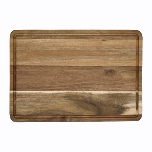 Cuisinart 17' 'x 12" Cutting Board with Juice Well, End Grain Acacia Wood