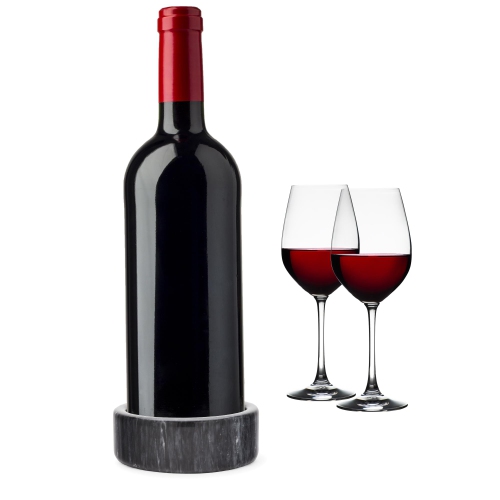 Fox Run 48757 Marble Wine Stand 5" Diameter Black