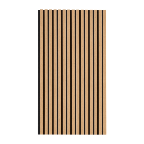 VEVOR 23.6 x 47.2 inch Wood Slat Acoustic Panels, MDF Accent Wooden Wall Panels for Modern Interior Wall Decor, Faux Wood Wall Board Panels for Noise