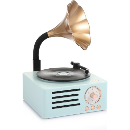 Classic Bluetooth Speaker – Portable Wireless Speaker for Home, Office and Outdoors – Bluetooth 5.0, TF/AUX Input, Super Long Battery Life, USB