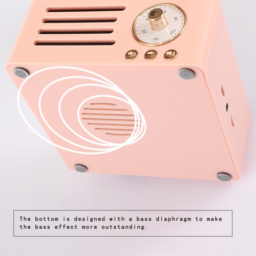 Classic Bluetooth Speaker – Portable Wireless Speaker for Home, Office and Outdoors – Bluetooth 5.0, TF/AUX Input, Super Long Battery Life, USB