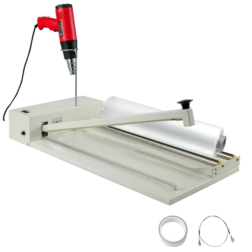 VEVOR  24" I-Bar Shrink Wrap Machine, 800W Shrink Wrap Sealer With Heat Gun, Shrink Film Shrink Wrap Sealer Compatible With Pvc Pof Film