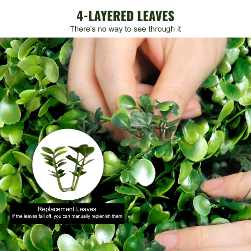 VEVOR 2 pcs. Artificial Boxwood Tower Topiary Spiral Artificial Plant 122cm high Decorative Plant Green Plastic PE Iron Topiary Plants incl. 10 pcs.