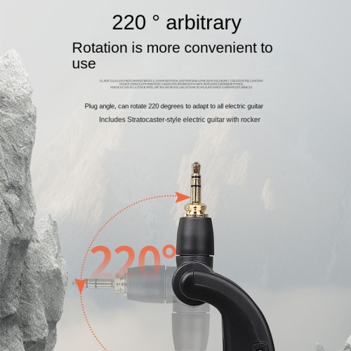 Système de guitare sans fil, émetteur-récepteur de guitare sans fil de 2,4&nbsp;GHz pour guitare/basse/violon/clavier/console de mixage, distance de