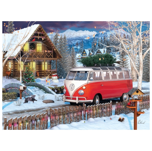 Eurographics 6000-5664 VW Christmas Bus 1000 Piece Puzzle