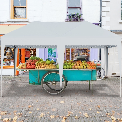 Gymax 10 x 20 FT Portable Gazebo Shelter w/12 Wind Ropes & 6 Ground Stakes Carrying Bag
