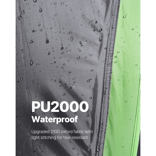 VEVOR Pickup Truck Tent, Fit 5.5-6.0ft Truck Tents, Waterproof PU2000mm 2-3 Person Sleeping Truck Bed Tent with Double Layer Design Windows, Truck