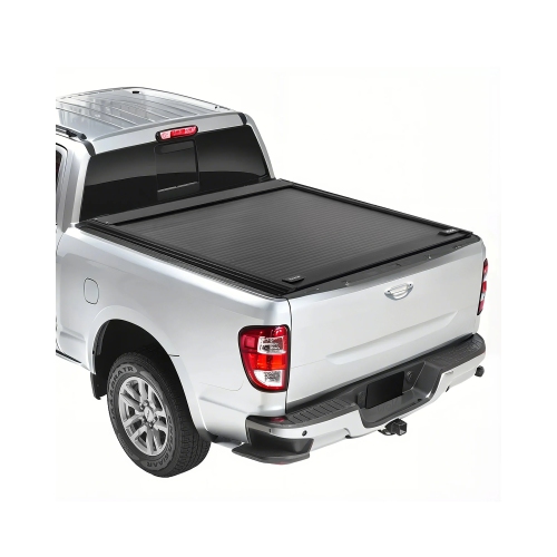 VEVOR  Retractable Tonneau Cover, 5.5 Ft, w Built-In Drainage Pipe for 2022-2024 Toyota Tundra Crew Cab W/ Deck Rail System, Hard Tonneau Cover w