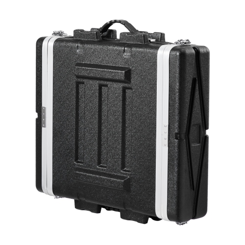 VEVOR 2U Rack Case, Standard 19 in Depth, Server Rack Cabinet with ABS Construction Handle Heavy-Duty Twist Butterfly Latches, Detachable Front &