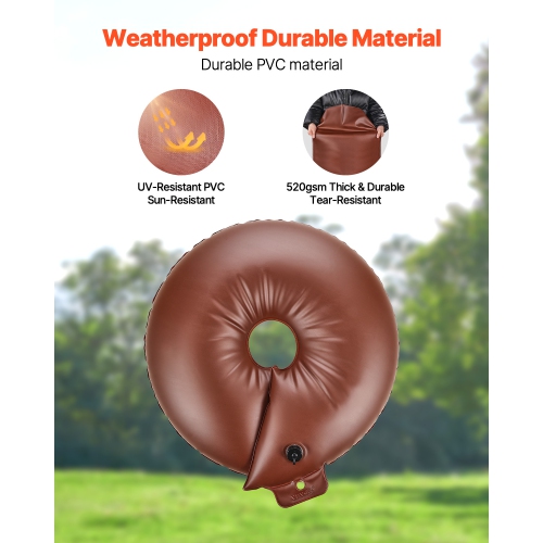 Bagues d'arrosage VEVOR, 4 pièces, 16 gallons, 6-9 heures à libération lente, sacs d'eau de plantation rechargeables, économie d'eau, système