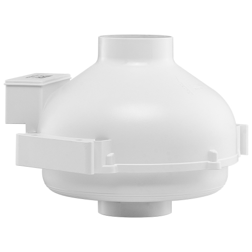 VEVOR 4-4.5 Inch Radon Fan Installation Kit, 260CFM Quiet Mitigation System, with 2 couplers, pressure indicator, Waterproof inline duct/exhaust fan