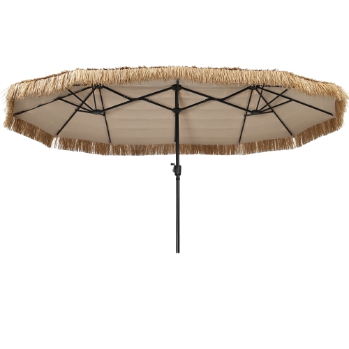 AINFOX  13Ft Tiki Patio Umbrella Outdoor Table Umbrella