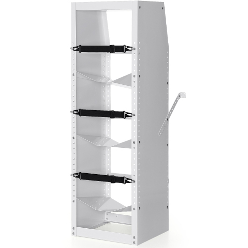 VEVOR 14.64x13.97x46.06 in Refrigerant Tank Rack, with 3 x 30-50lb Bottle Tanks, Cylinder Tank Rack, Refrigerant Cylinder Rack Gas Cylinder Racks and